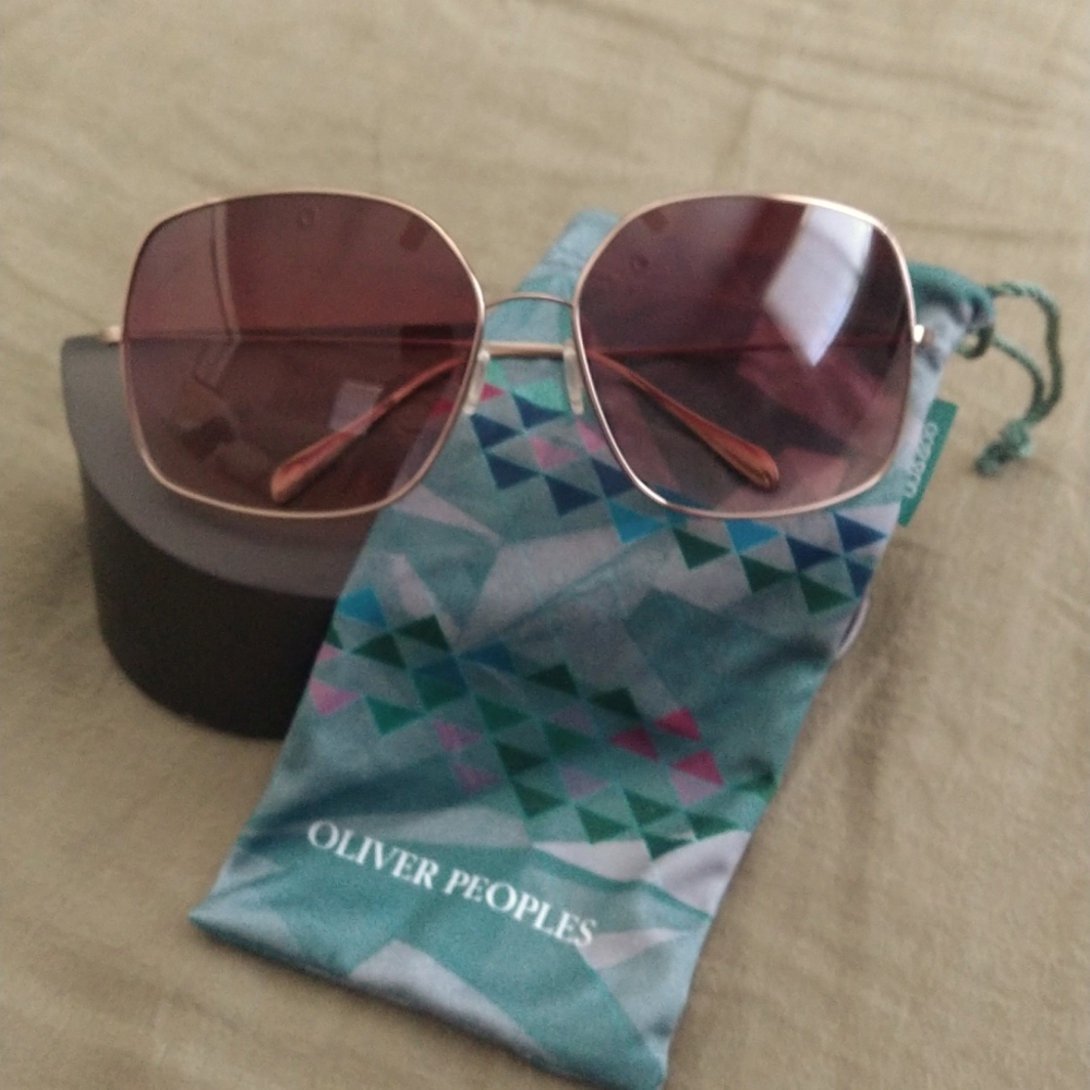 Oliver peoples, size 66-16, rose gold